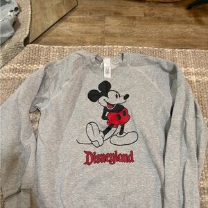 Disney Gray and Red Mickey Mouse Kids Sweatshirt